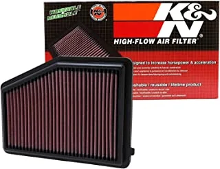 K&N Engine Air Filter: Reusable, Clean Every 75,000 Miles, Washable, Premium, Replacement Car Air Filter: Compatible with 2012-2018 Honda/Acura L4 1.8/2.0 L (Civic, ILX), 33-2468