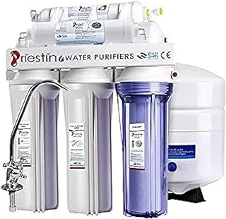 Prestine 6 Stage RODI Water Purification System for Drinking Water Aquarium Cooking removes all contaminants Superb Taste High Capacity Filtration with Natural Alkaline Drinking Water