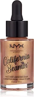 NYX Professional Makeup California Beamin Face and Body Highlighter, Golden Glow