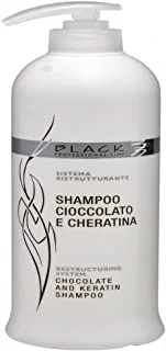 Black Professional Restructuring System Chocolate and Keratin Shampoo 500 ml