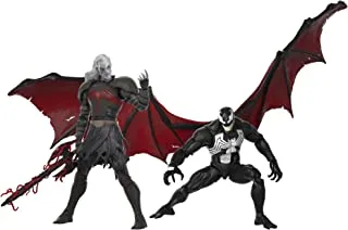 Marvel Legends Series Spider-Man الذكرى الستين Marvel's Knull and Venom 2-Pack King in Black 6-inch Action Figures، 5 Accessories