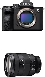 كاميرا رقمية كاملة الإطار من سوني ألفا 7M4 بدون مرآة مع فيلم 4K 30F ، 33 ميجا بكسل ، Ilce-7M4 + FE 24-105mm F4 G OSS عدسة تكبير قياسية ، SEL24105G