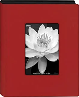 Pioneer Photo Albums KZ-46/R Mini Frame Cover Photo Album, Holds 24 Photos, Red, 4