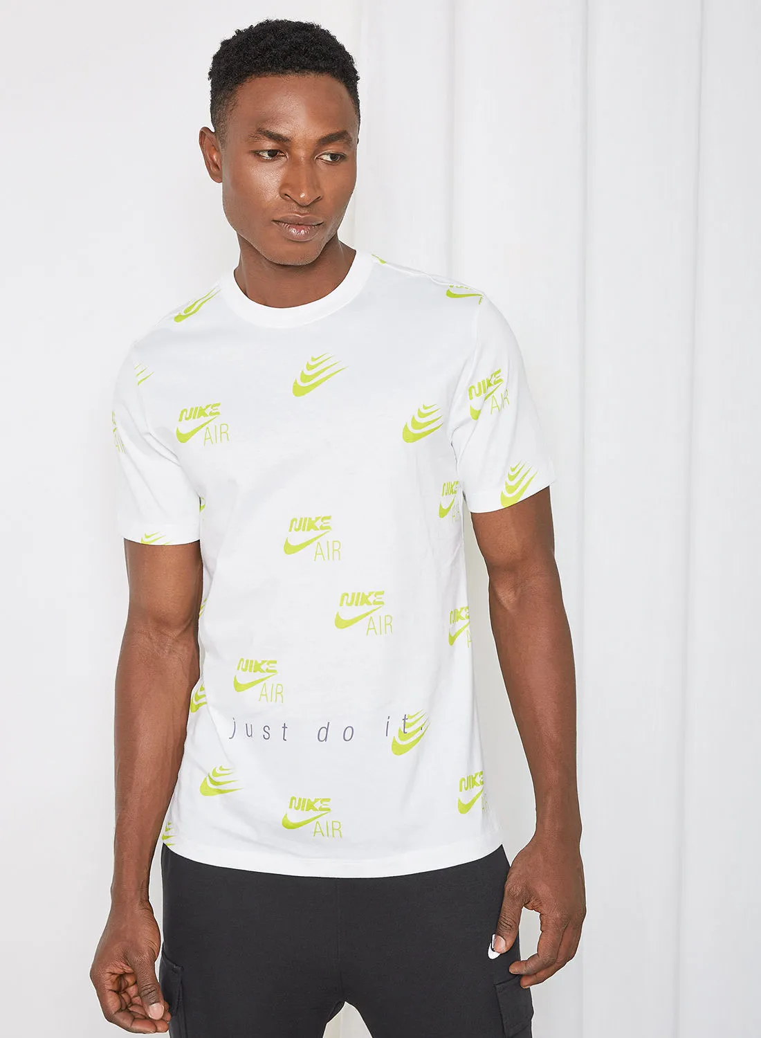Nike NSW Multibrand All-Over Print T-Shirt White