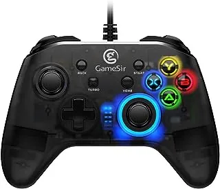 GameSir T4w USB Wired PC Controller Turbo Function Dual Vibration Joystick Gaming Gamepads for Windows PC (7/8/10)