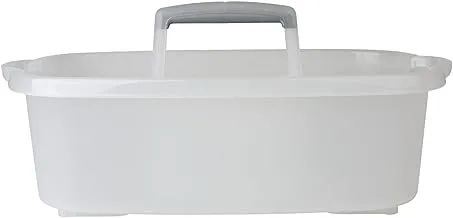 Casabella Plastic Multipurpose Cleaning Storage Caddy with Handle, Clear, 1.5 Gallon, 1.5-Gallon, 62402