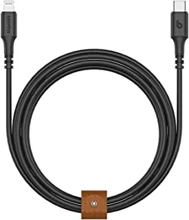 Bluppeble PowerFlow USB-C to Lightning Cable 2 Meter - Black