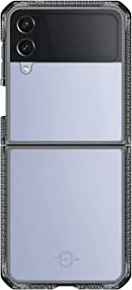 ITSkins Hybrid R/Clear Case For Galaxy Z Flip 4 - Smoke and Transparent