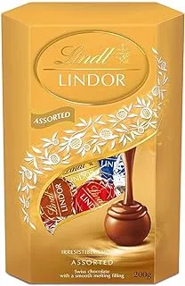 Lindt Lindor Milk Chocolate Assorted With Melting Filling - 200g