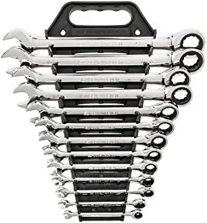 GEARWRENCH 13 Pc. 12 Pt. Ratcheting Combination Wrench Set, SAE - 9312, One Size