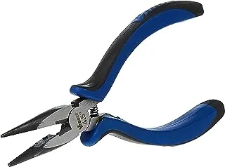 VTOOLS 4 Inch Mini Long Nose Pliers, Spring Loaded Plier, Carbon Steel & Black Polished Finish, Extra strength, Anti-Slip Handles, Used for Cutting, Clamping, Pinching, Pack 1, VT2148