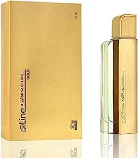 Al-Dakheel Oud D-Line Collection Eau de Parfum Spray for Unisex 50 ml, Gold