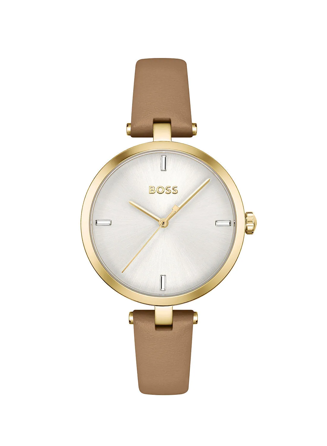 HUGO BOSS Leather Analog Wrist Watch 1502652