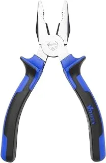 VTOOLS 6 Inch Combination Pliers, Multifunction Pliers with Wire Cutting, Crimping, Wire Twisting, Pulling & Nails Removing, Carbon Steel & Black Polished Finish, Pack 1, VT2139