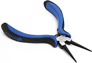 VTOOLS 4 Inch Mini Long Round Nose Pliers, Spring Loaded Plier, Carbon Steel & Black Polished Finish, Extra strength, Anti-Slip Handles, Used for Cutting, Clamping, Pinching, Pack 1, VT2150