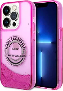 Karl Lagerfeld Liquid Glitter RSG Hard Case for iPhone 14 Pro Max (6.7