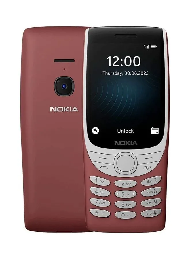NOKIA 8210 Dual Sim Red 48MB RAM 128MB 4G - Middle East Version