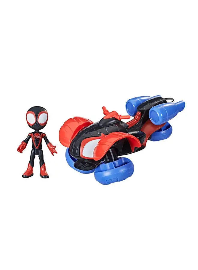 SPIDEY AND HIS AMAZING FRIENDS Marvel Spidey And His Amazing Friends Change 'N Go Techno-Racer Action Figure