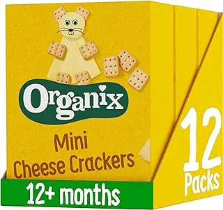 Organix Organic Mini Cheese Crackers (4 x 20g) Pack of 3