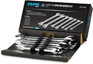 طقم مفتاح ربط رفيع للغاية من Capri Tools ، متري ، من 6 إلى 19 مم ، 7 قطع