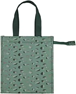 Hema Polka Dot Snack Cooler Bag, 23 cm x 26 cm Size, Green