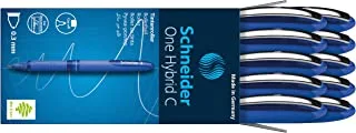 Schneider ONE Hybrid C Rollerball Pen, 0.3mm, Blue, Box of 10 (183103)