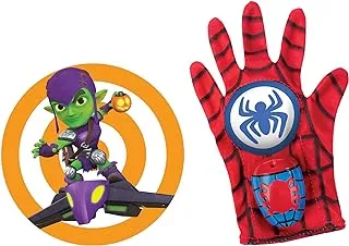 Spidey and His Amazing Friends Marvel Spidey Water Web Glove, Preschool Water Toy with Green Goblin Target for Kids Ages 3 and Up