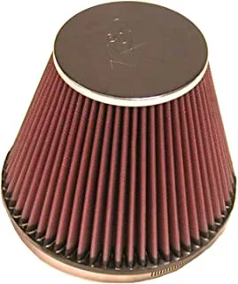 K&N Universal Clamp-On Air Intake Filter: High Performance, Premium, Washable, Replacement Filter: Flange Diameter: 6 In, Filter Height: 6 In, Flange Length: 0.625 In, Shape: Round Tapered, RF-1048
