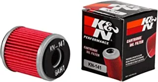 K&N OIL FILTER ,Fits Select Yamaha Vehicles, Black ,One Size, KN-141