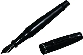 Monteverde invincia color fusion fountain pen, stealth black, medium nib (mv41137) 1 count (pack of 1)