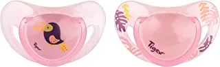 Tigex 2 Silicone Pacifiers Smart 0-6M Toucan Girl