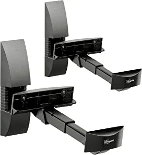Vogel's VLB 200 Universal speaker wall bracket, Swivels up to 90º (left/right), Tiltable up to 15º, Max. 44 lbs (20 kg), Black, Pack of 2 Brackets