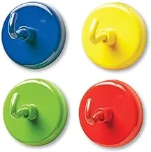 Learning Resources Super Strong Magnetic Hooks, Set of 4, Assorted Colors, 1.5