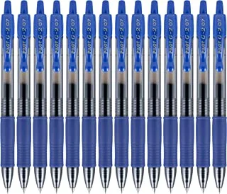 PILOT G2 Premium Refillable & Retractable Rolling Ball Gel Pens, Fine Point, Blue Ink, 14-Pack (15361)
