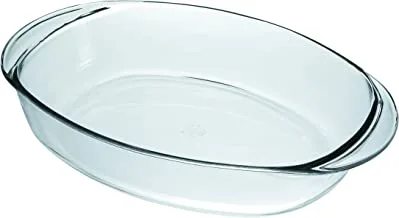 Duralex Made In France Ovenchef Oval Baking Dish, 16 By 11.5-Inch