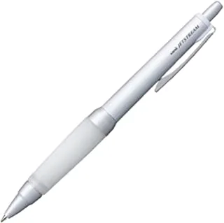 uni Alpha-Gel Jetstream 0.7 mm Ball Point Pen, Silver Body, Black Ink (SXN1000071P26)