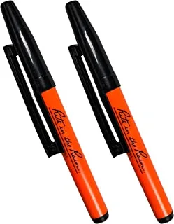Rite in the Rain All-Weather Belt Holster RevMark Pen, Orange 2-Pack, Black 0.9mm Ink (No. OR91)