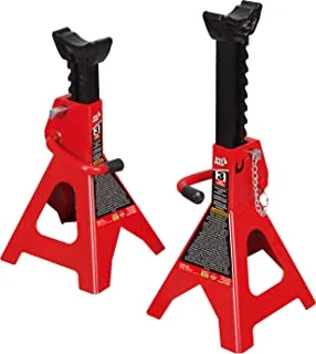 Torin Big Red Steel Jack Stands: Double Locking, 3 Ton (6,000 lb) Capacity, 1 Pair