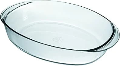 Duralex Made In France Ovenchef Oval Baking Dish, 14 By 10-Inch