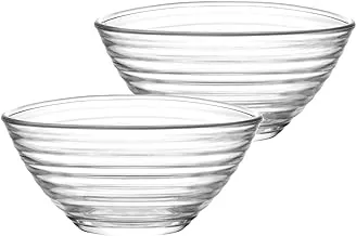 Lav 6-Piece Serving Bowl Set Clear 6X300Ml (Drn258F X6) Pasta Bowl, Soup Bowl,Ice Cream Bowl, Glass Bowl, Soup Bowls, Bowl For Noodle,Serving Bowl