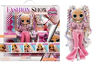 مفاجأة إل أوه إل! OMG Fashion Show Hair Edition Twist Queen Fashion Doll with Magic Mousse تحويل إكسسوارات شعر الشعر
