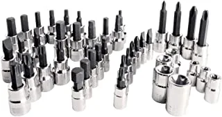 Craftsman hex bit and torx bit socket set, 1/4 and 3/8 drive sizes, sae and metric, 42-piece (cmmt34912)