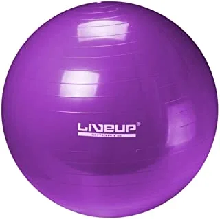 LivEUp Sports Anti Burst Gym Ball With Pump 65 Cm - Purple, Ls3222