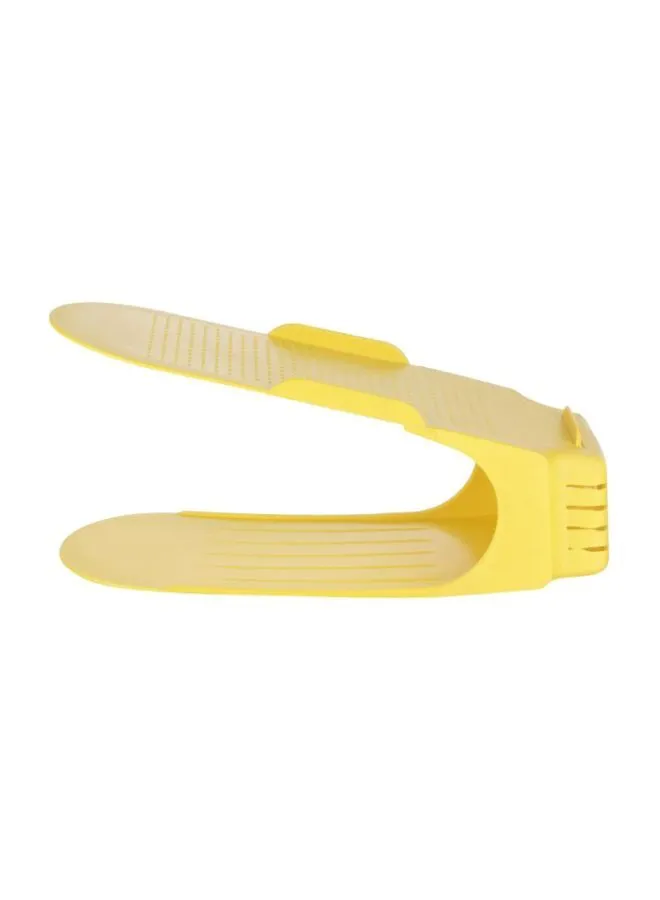 TRAGO Double Layer Shoe Rack Yellow