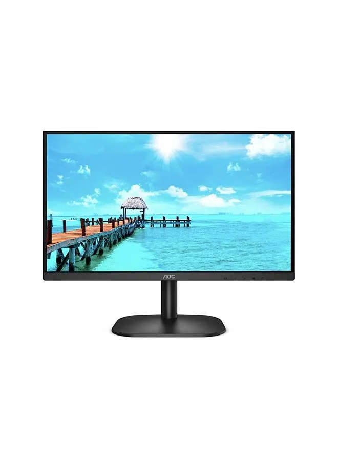 AOC 23.8-inch monitor, 24B2XH, FHD with VA panel, HDMI/VGA connectivity Black