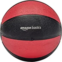 Amazon Basics Medicine Ball - 8 Pounds, Red and Black