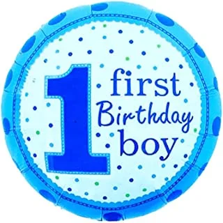 Italo Helium Foil Balloon for First Birthday Boy 18