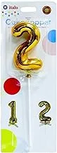 Italo Creative Cake Topper, Number 2, Gold