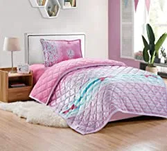 Winter Fur Comforter Set For Kids 3 Pieces, Pink, Faux Fur - Cartoon 6 By Moon, Twin/Single Size