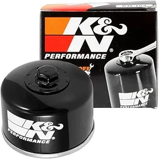 K&N Motorcycle Oil Filter: High Performance Black Oil Filter with 17mm nut designed to be used with synthetic or conventional oils fits BMW R nine T, K1600, R1200 Motorcycles KN-164